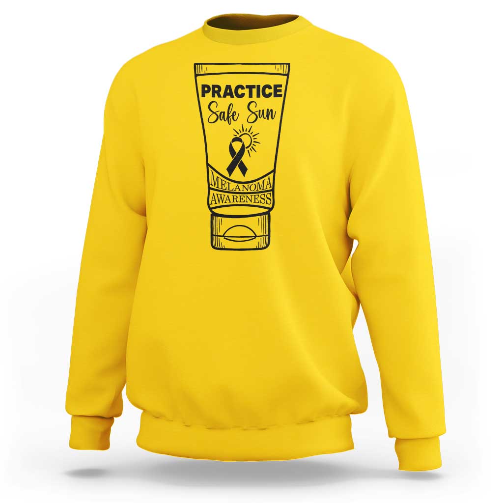 Skin Cancer Prevention Sweatshirt Practice Safe Sun Awareness Gift