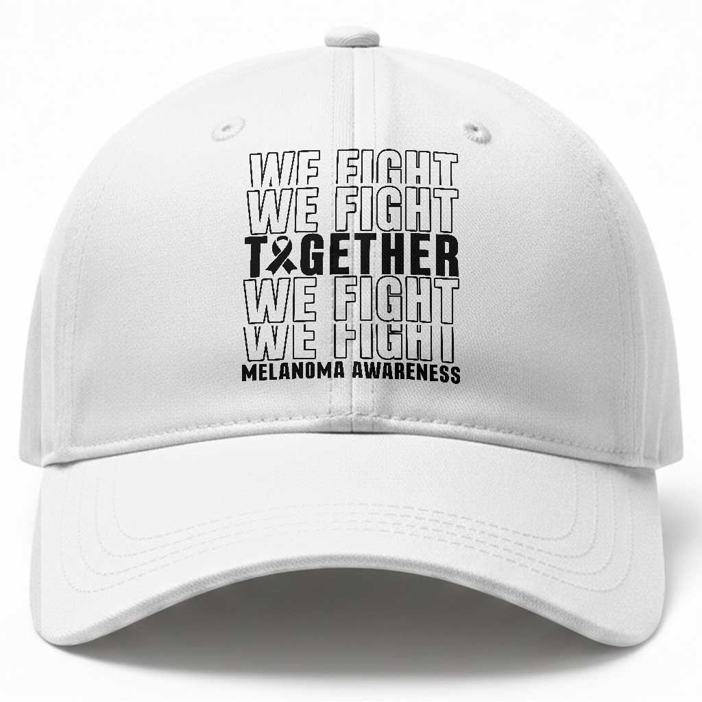 Melanoma Support Warrior Baseball Cap We Fight Together