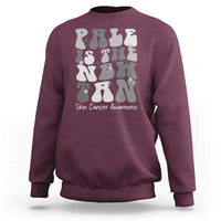 Skin Cancer Warrior Sweatshirt Pale Is The New Tan