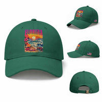 Retro Florida Beach Baseball Cap Summer Vacation Gift