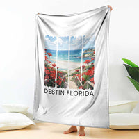 Destin Florida Throw Blanket Summer Travel Beach Vacation Gift