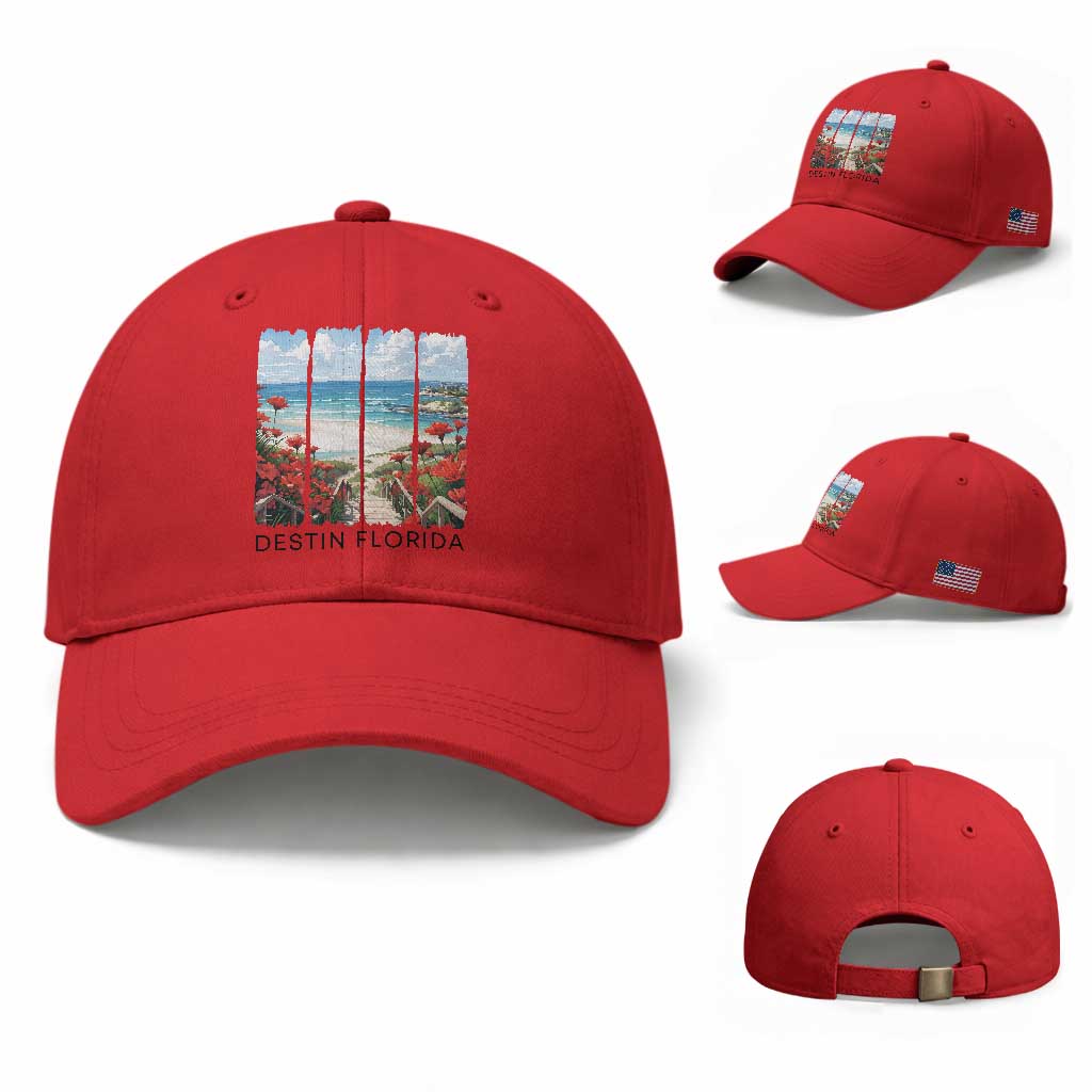 Destin Florida Baseball Cap Summer Travel Beach Vacation Gift