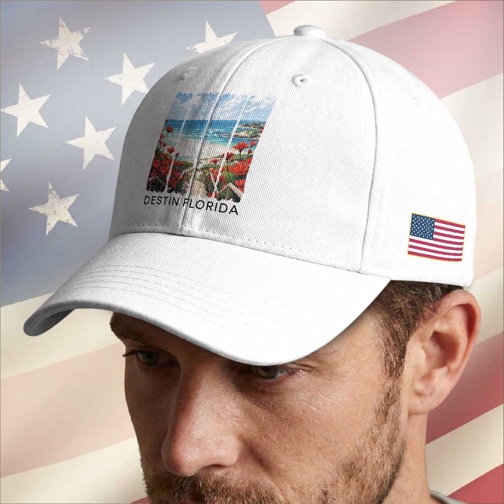 Destin Florida Baseball Cap Summer Travel Beach Vacation Gift