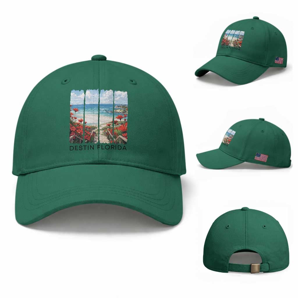 Destin Florida Baseball Cap Summer Travel Beach Vacation Gift
