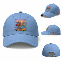Hawaii Sea Turtle Baseball Cap Tropical Sunset Island Vacation Gift