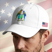 Hawaiian Parrots Drinking Margaritas Baseball Cap Beach Vacation Gift