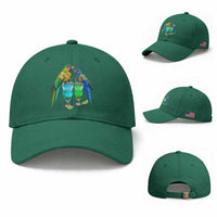 Hawaiian Parrots Drinking Margaritas Baseball Cap Beach Vacation Gift