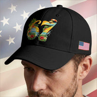Hawaii Six Seven Baseball Cap Tropical Hibiscus Vacation Graphic