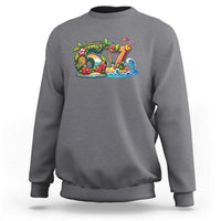 Tropical Beach Six Seven Sweatshirt Summer Island Vacation Graphic