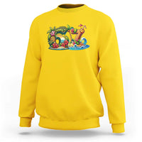 Tropical Beach Six Seven Sweatshirt Summer Island Vacation Graphic