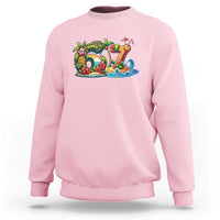 Tropical Beach Six Seven Sweatshirt Summer Island Vacation Graphic