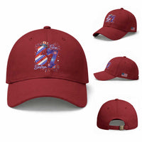 Patriotic Six Seven Baseball Cap Red White And Blue Fireworks Graphic