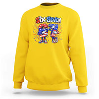 Funny Six Seven Dabbing Sweatshirt Patriotic American Pride Gift