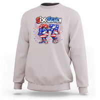 Funny Six Seven Dabbing Sweatshirt Patriotic American Pride Gift