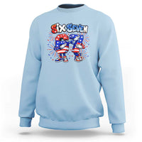 Funny Six Seven Dabbing Sweatshirt Patriotic American Pride Gift