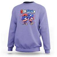 Funny Six Seven Dabbing Sweatshirt Patriotic American Pride Gift