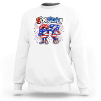 Funny Six Seven Dabbing Sweatshirt Patriotic American Pride Gift