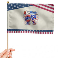Funny Six Seven Dabbing Patriotic Handheld Flag American Pride Gift