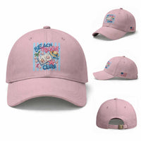 Beach Book Club Baseball Cap Bookworm Summer Vacation Graphic