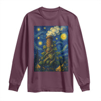 Starry Night Hops Brewery Long Sleeve Shirt Vintage Hops Beer Lover Painterly