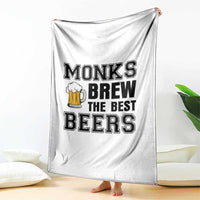 Monks Brew The Best Beers Throw Blanket Funny Craft Beer Brewer