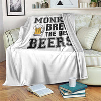 Monks Brew The Best Beers Throw Blanket Funny Craft Beer Brewer