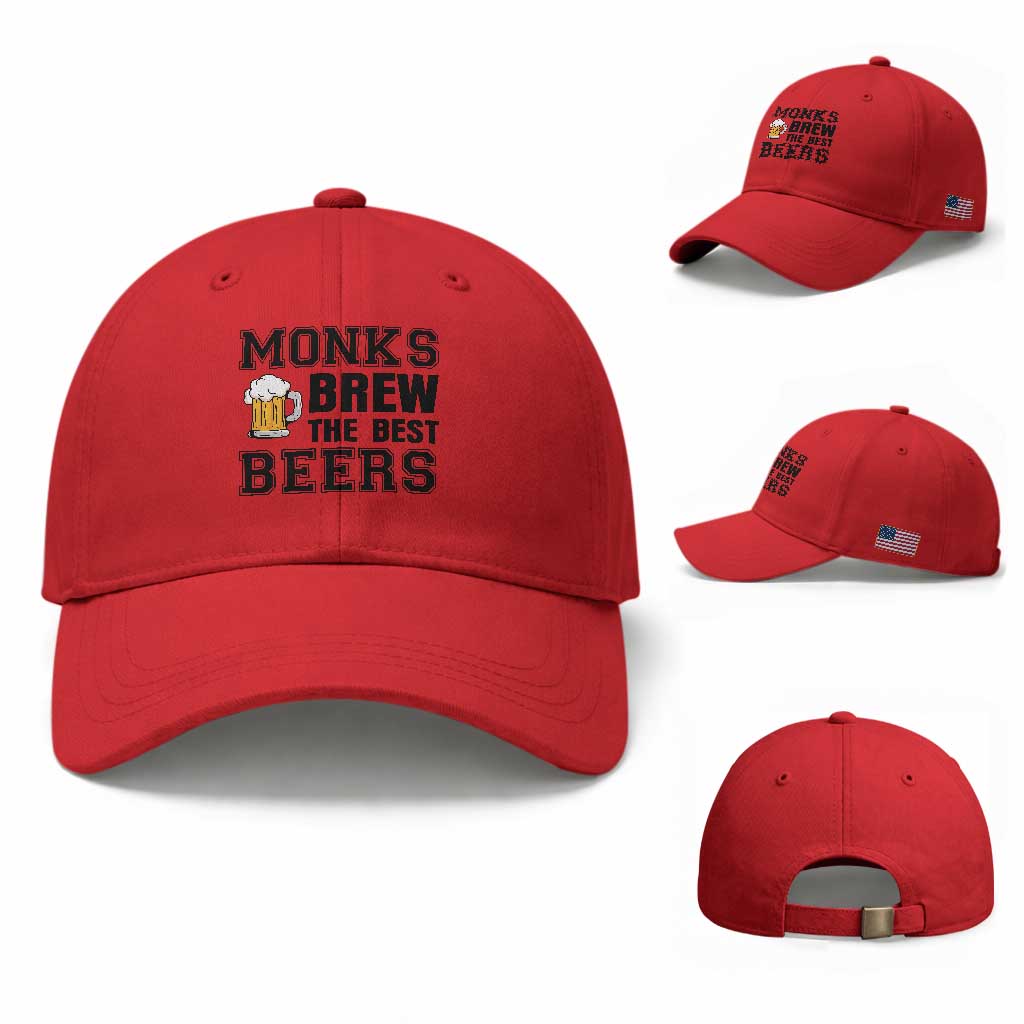 Monks Brew The Best Beers Baseball Cap Funny Craft Beer Brewer