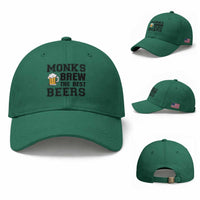 Monks Brew The Best Beers Baseball Cap Funny Craft Beer Brewer