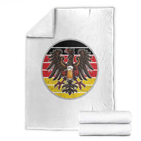German Eagle Beer Lover Throw Blanket Vintage Bavarian Oktoberfest Beer