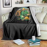 Funny Tacos Dinosaur Throw Blanket Mexican Food Lover Gift - Wonder Print Shop