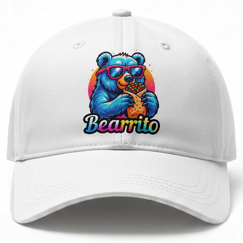 Mexican Food Lover Gift Baseball Cap Funny Bearrito