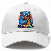Mexican Food Lover Gift Baseball Cap Funny Bearrito