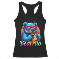 Mexican Food Lover Gift Racerback Tank Top Funny Bearrito - Wonder Print Shop