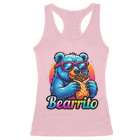 Mexican Food Lover Gift Racerback Tank Top Funny Bearrito - Wonder Print Shop