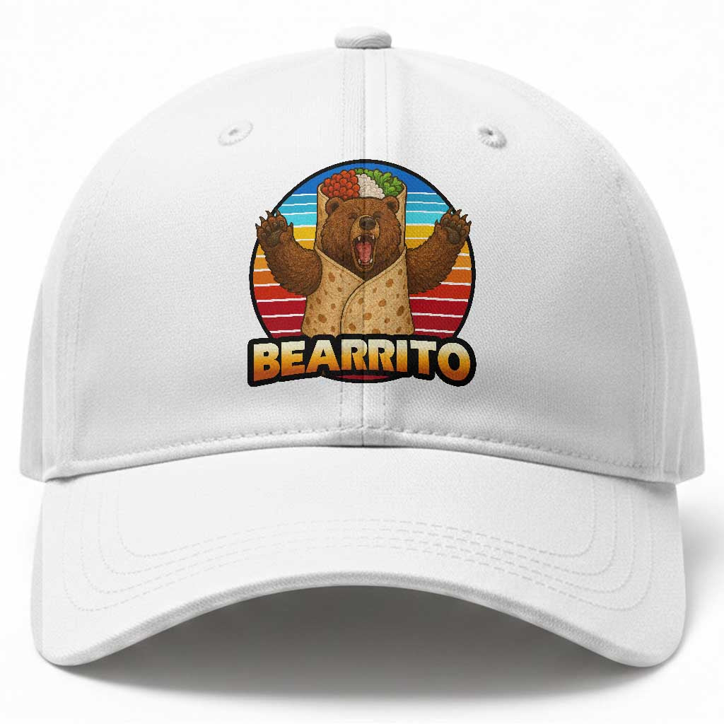 Burrito Lover Gift Baseball Cap Funny Bearrito