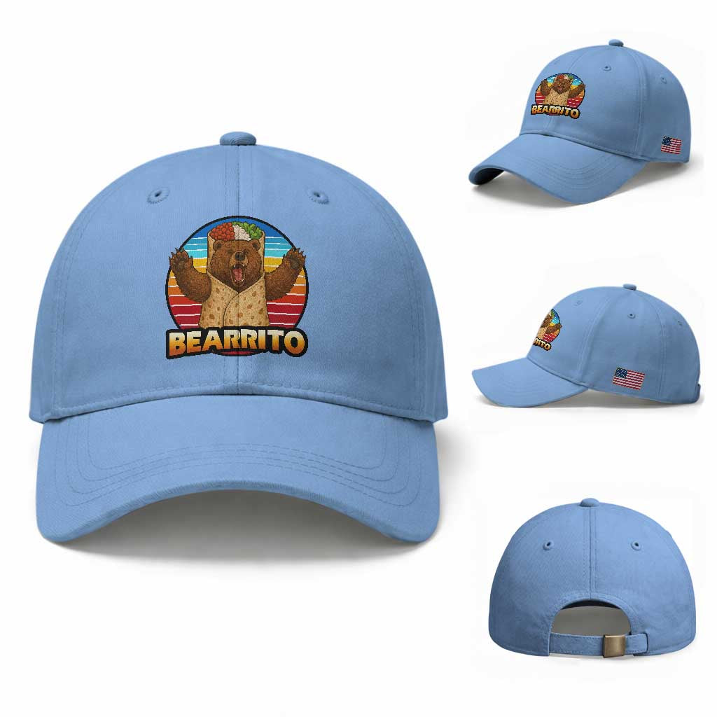 Burrito Lover Gift Baseball Cap Funny Bearrito