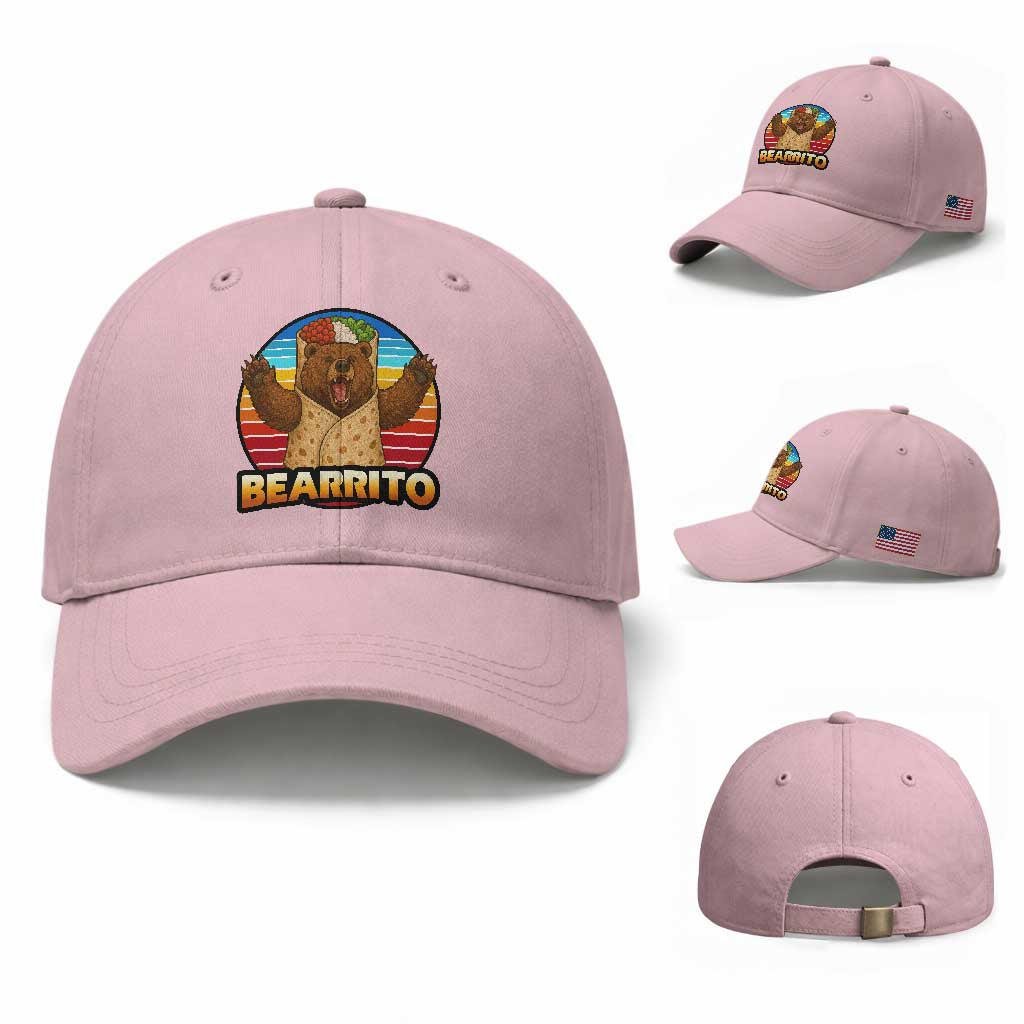 Burrito Lover Gift Baseball Cap Funny Bearrito