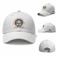 Funny Skeleton Darts Player Beer Lover Baseball Cap That Is Why I Am Here