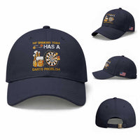 Funny Beer Drinking Darts Problem Baseball Cap Dart Player Team Gift