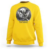 Jersey Devil Playing Dart Sweatshirt Gothic Horror Gift Pine Barrens New Jersey - Wonder Print Shop