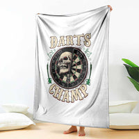 Skull Dartboard Retro Vintage Throw Blanket Darts Player Champion Gift - Wonder Print Shop