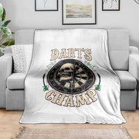 Skull Dartboard Retro Vintage Throw Blanket Darts Player Champion Gift - Wonder Print Shop