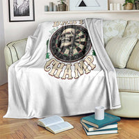 Skull Dartboard Retro Vintage Throw Blanket Darts Player Champion Gift - Wonder Print Shop
