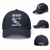 The Best Cat Goalkeeper Baseball Cap Soccer Player Gift