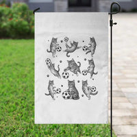 Funny Cat Soccer Player Garden Flag Gift For Soccer Lovers