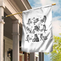 Funny Cat Soccer Player Garden Flag Gift For Soccer Lovers