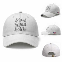 Funny Cat Soccer Player Baseball Cap Gift For Soccer Lovers