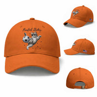 Purrfect Striker Baseball Cap Funny Cat Soccer Player Gift