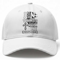 Soccer Christian Gift Baseball Cap I Can Do All Things Through Christ