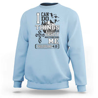 Soccer Christian Gift Sweatshirt I Can Do All Things Through Christ